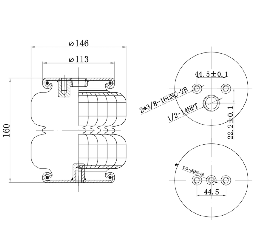 Kit de nivelación de muelle neumático trasero compatible para Silverado 1500/Compatible para Sierra 4WD/RWD 2007-2018